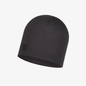 Buff Heavyweight Merino Wool Beanie - Solid Black