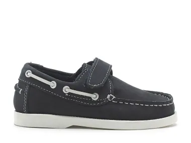 CLEARANCE - Chatham Oliver-Kids Velcro Boat Shoes.