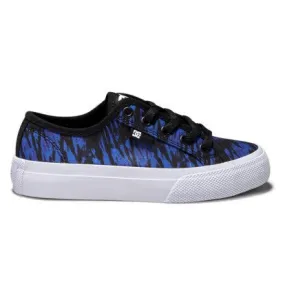 DC Manual Sneakers in Black/Royal Print: Size 10 to 7