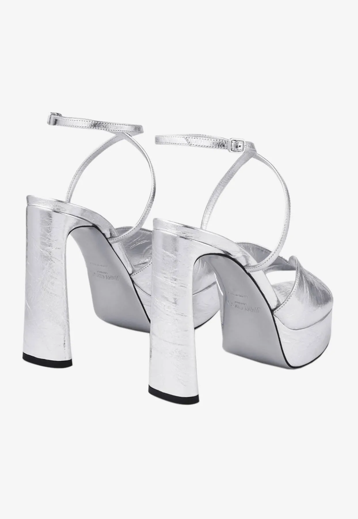Karli 125 Metallic Leather Platform Sandals