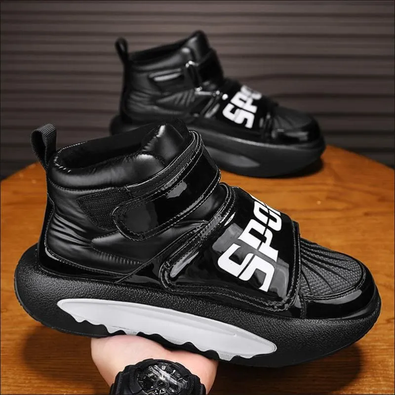 Men's Sports Casual Velcro Hip Hop Thick Platform Sneakers