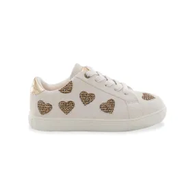 Mini Laney Love Sneaker - Little Kid Bone Gold