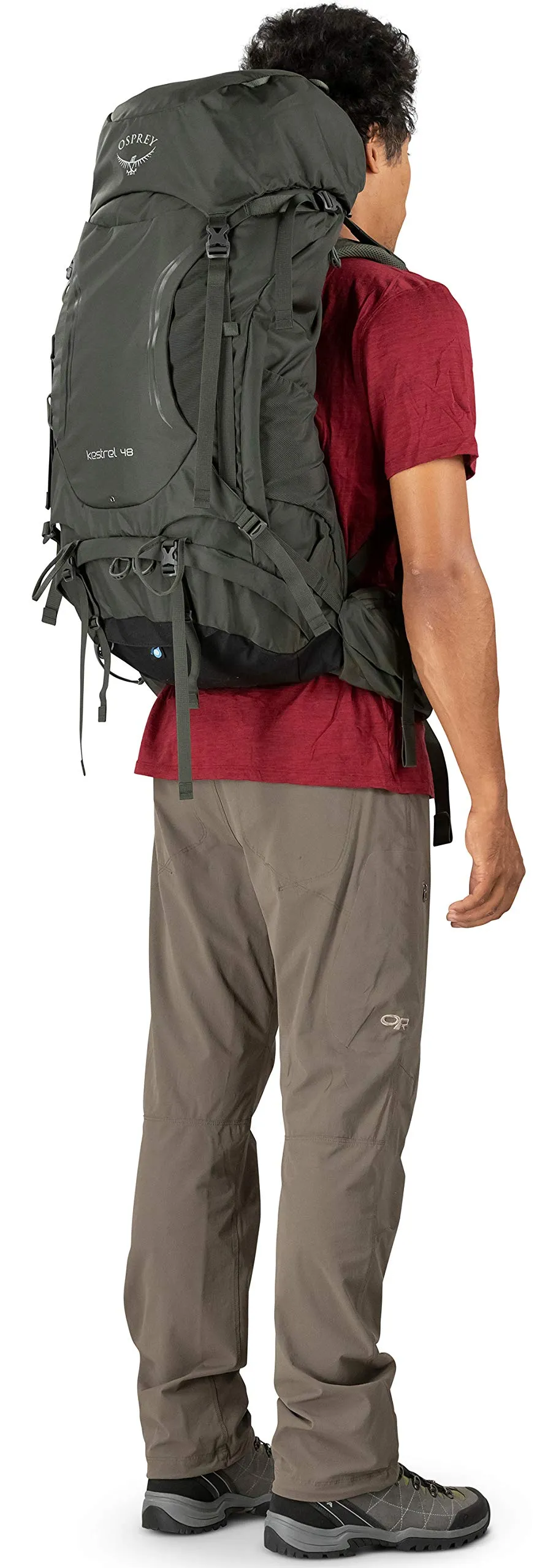 Osprey Packs Kestrel 48 Backpack, Picholine Green, Small/Medium