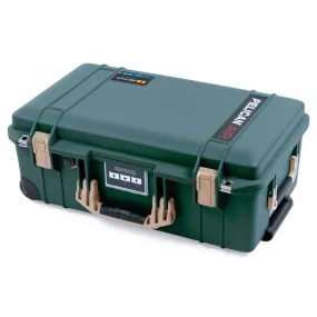 Pelican 1535 Air Case, Trekking Green with Desert Tan Handles & Latches