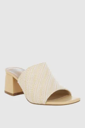 Woven Raffia Slip Ons